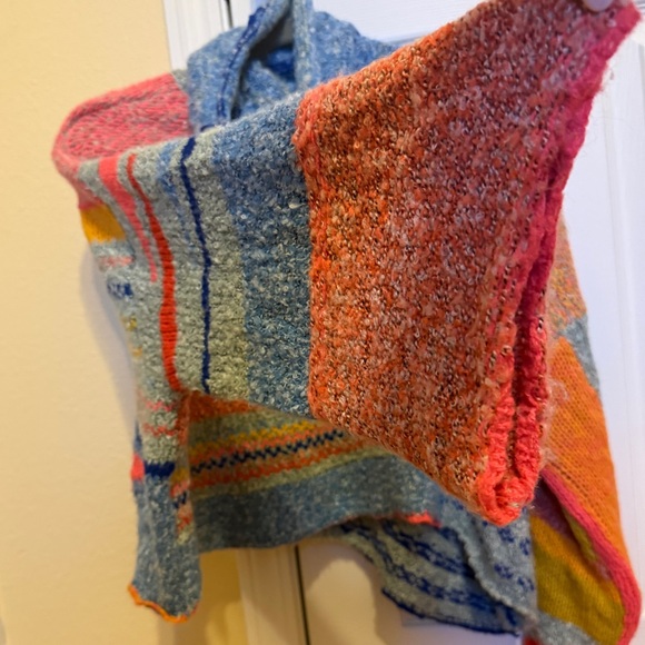 ✨ Sincerely Jules Wool Blend Color Pop Patchwork Sweater - Picture 4 of 6